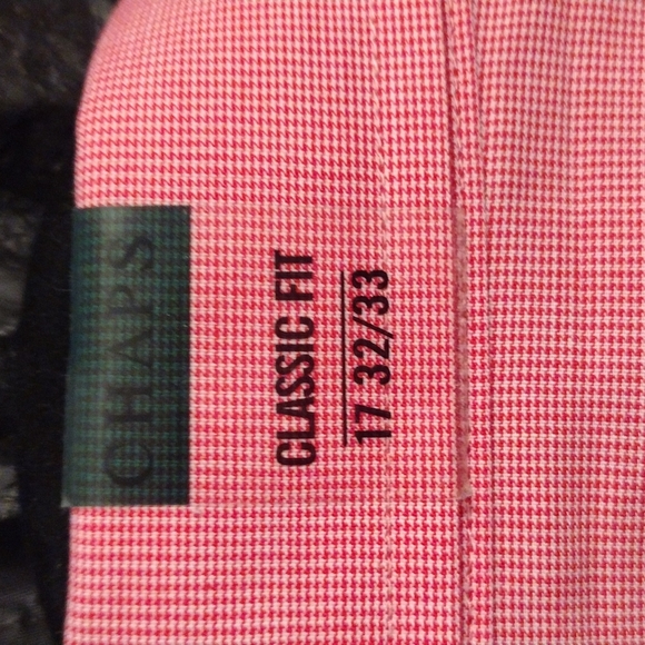 Chaps pink gingham print button down shirt - Picture 3 of 6